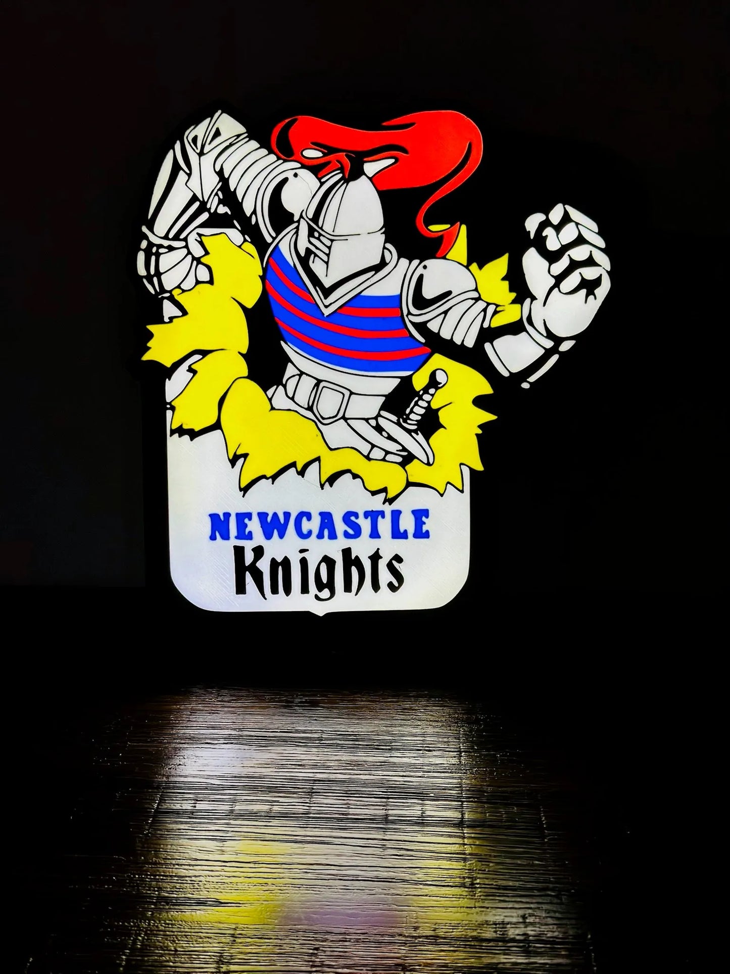 Newcastle Knights - 1992, old logo - NRL Team Logo - Light Up Sign