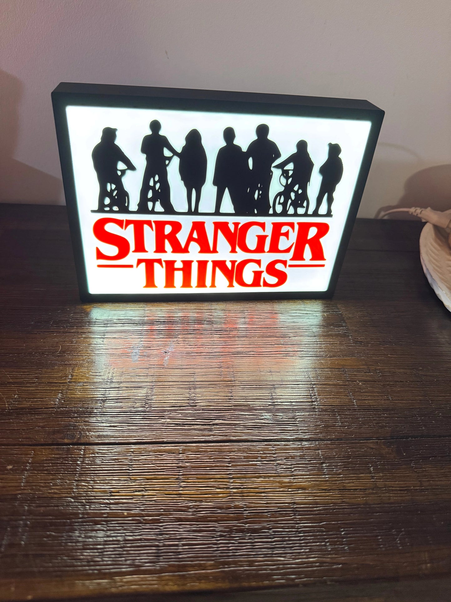 Bright White Stranger Things - Light Up Sign - USB Powered - Unique Wall Art/Nightlight