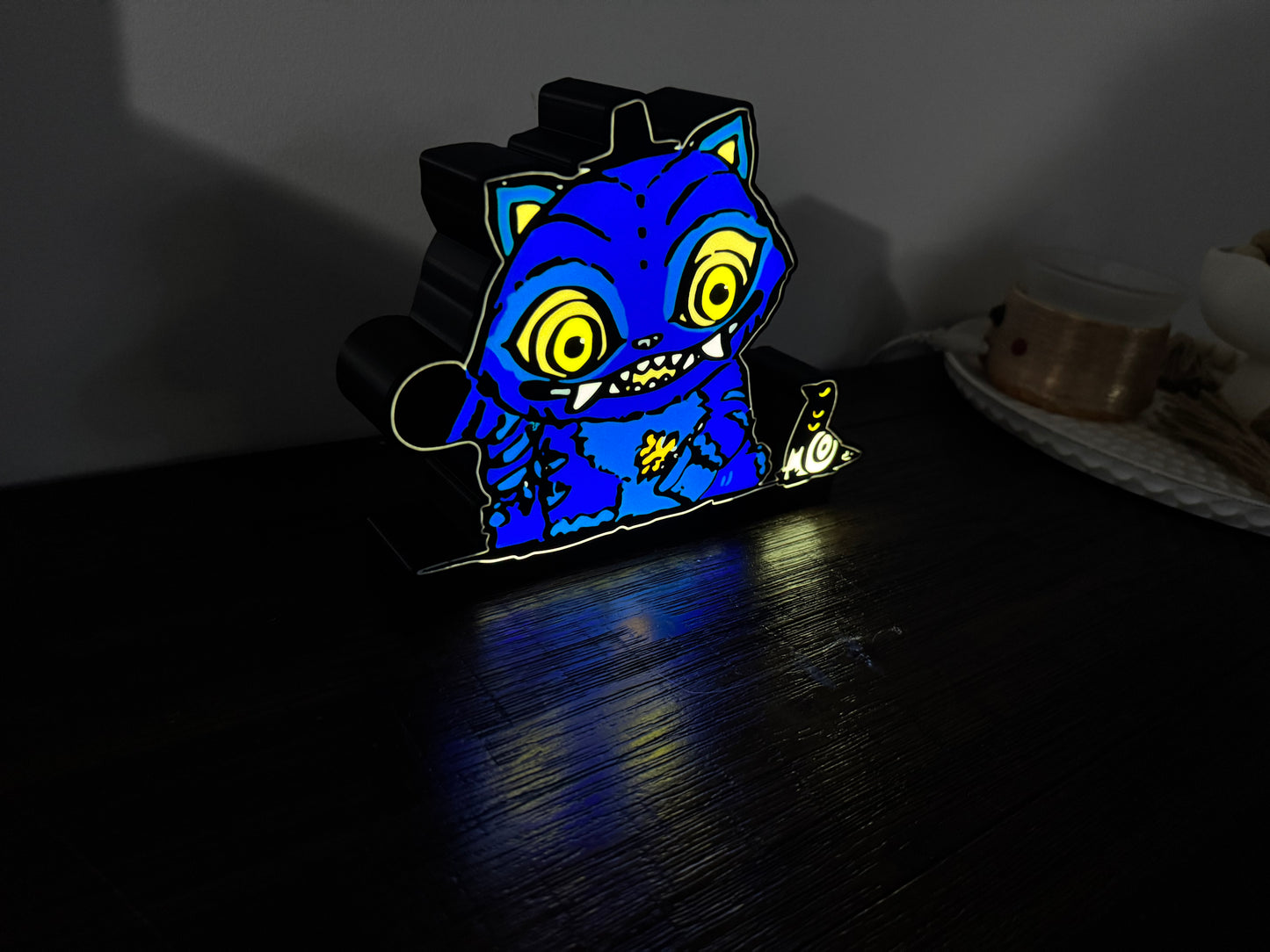 KPOP Demon Hunters KDH - Derpy & Bird Fan Art LED Illuminated Wall Sign - USB Powered Display
