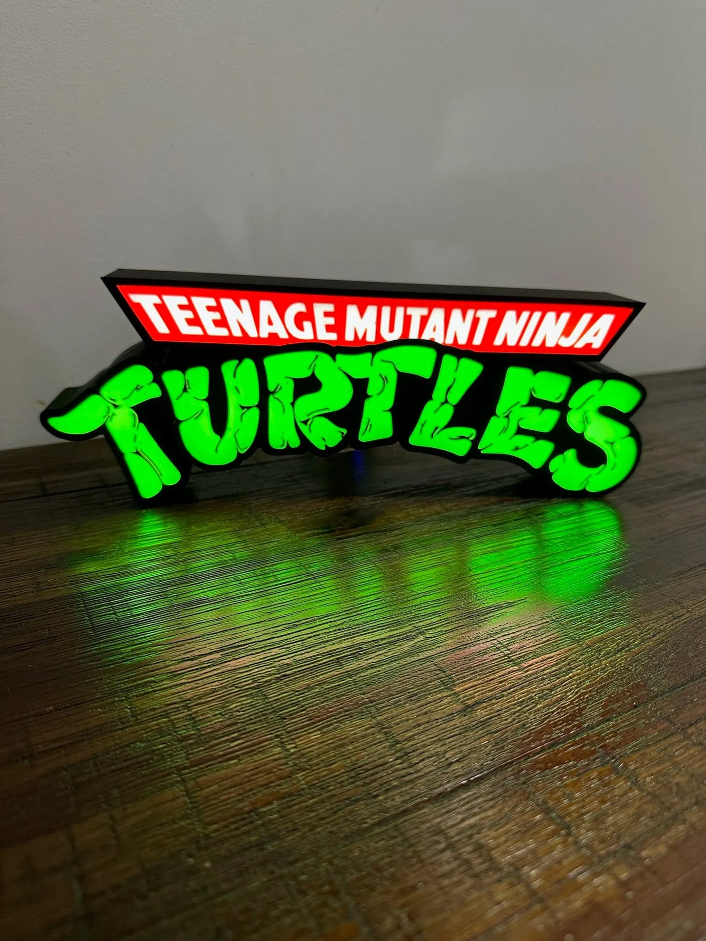 TMNT - Teenage Mutant Ninja Turtles - Logo - Night Light / Light Box / Light Up Wall Art - Michael's 3D World