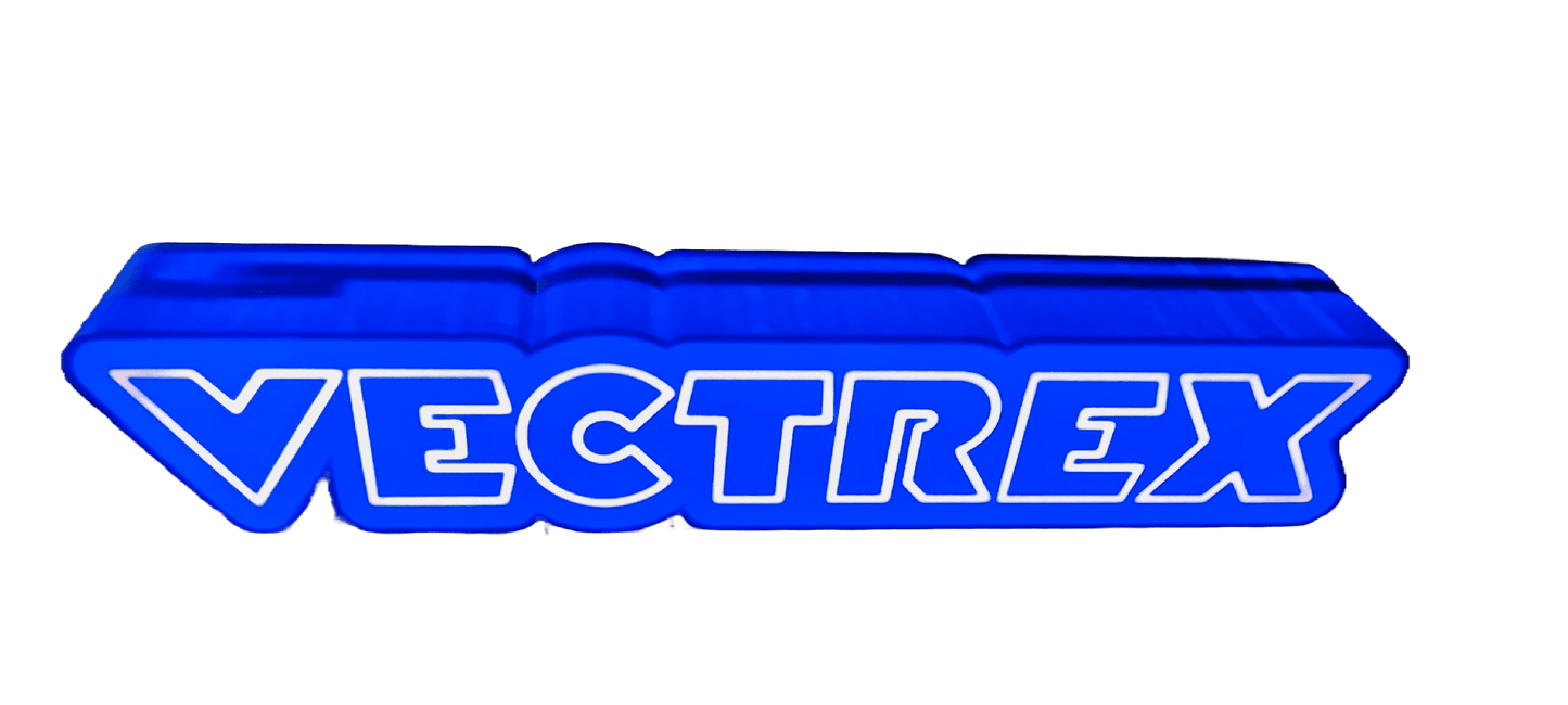 Vectrex Light Up Logo/Sign - USB Powered - Vibrant Blue Glow! - Michael's 3D World