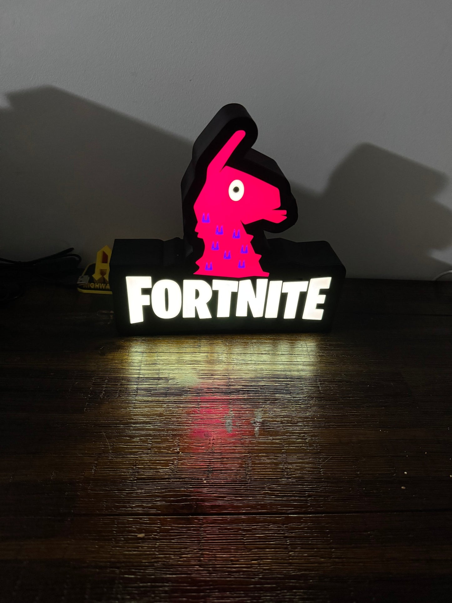 Fortnite Llama Nightlight, LED - USB powered With Wall Or Desk Mount