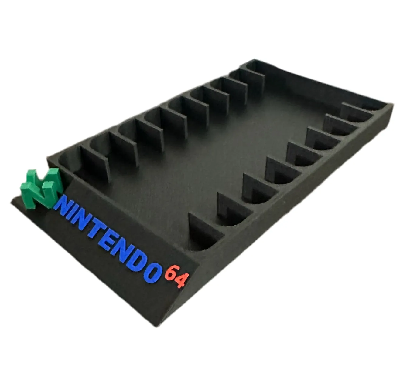 Nintendo 64 Game Holder - With 3D N64 Logo & Coloured Text - Holds 9 Games - Michael's 3D World
