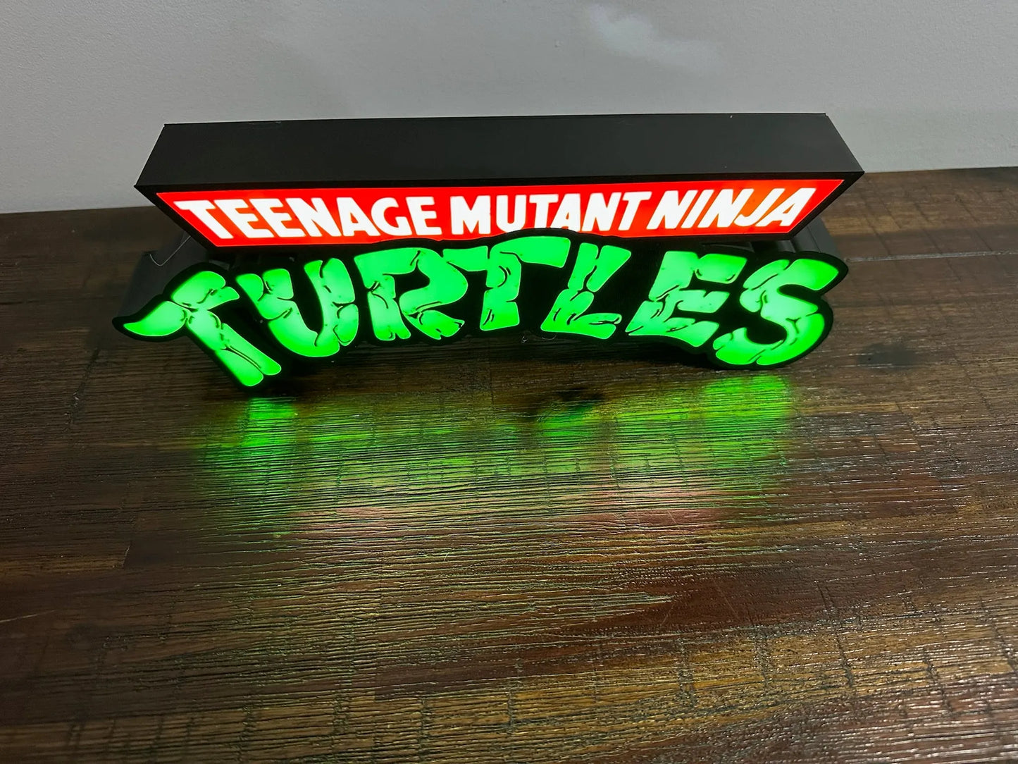 TMNT - Teenage Mutant Ninja Turtles - Logo - Night Light / Light Box / Light Up Wall Art - Michael's 3D World