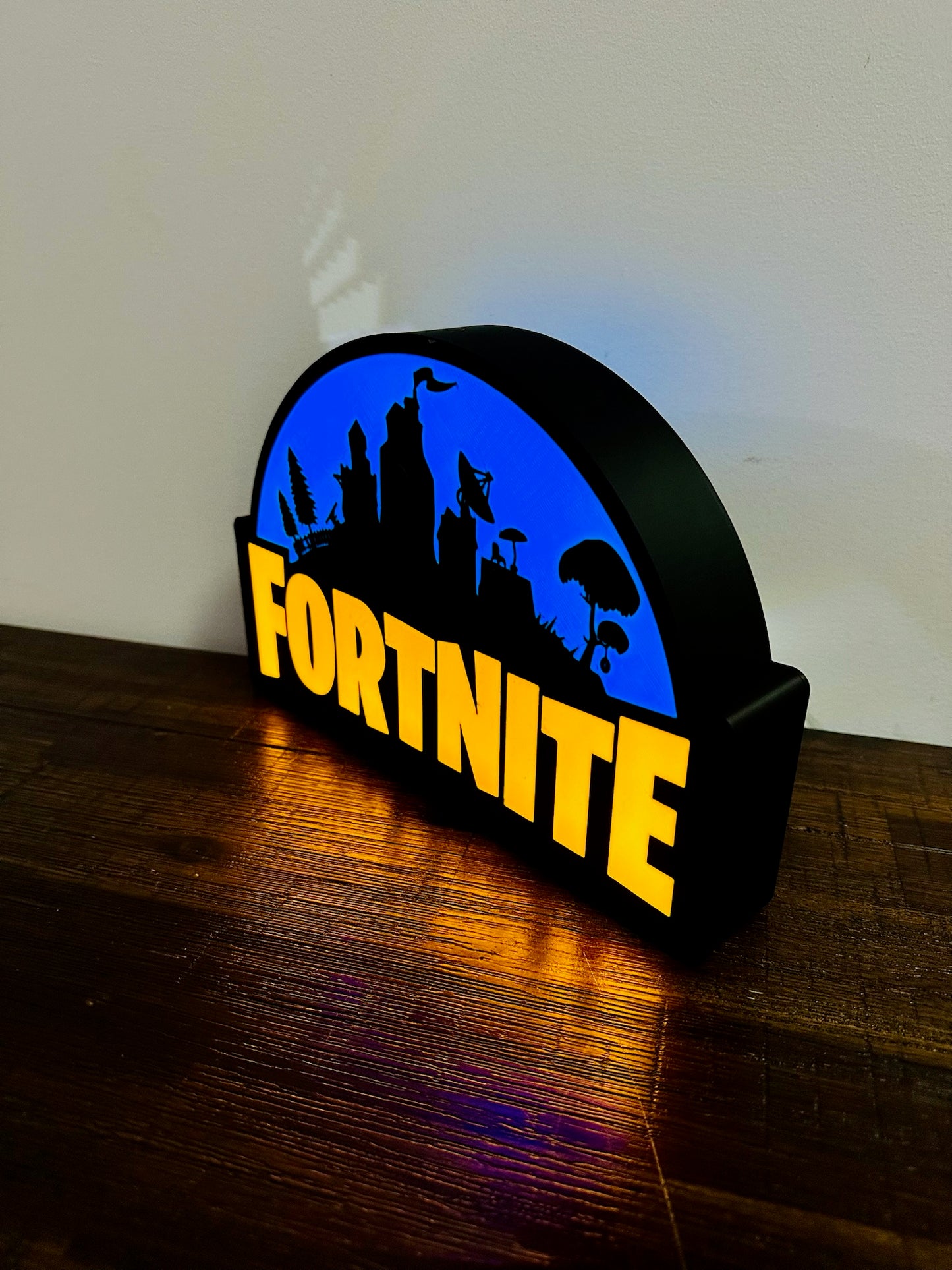 Fortnite Light Up Sign - Unique Wall Art Decoration - USB powered