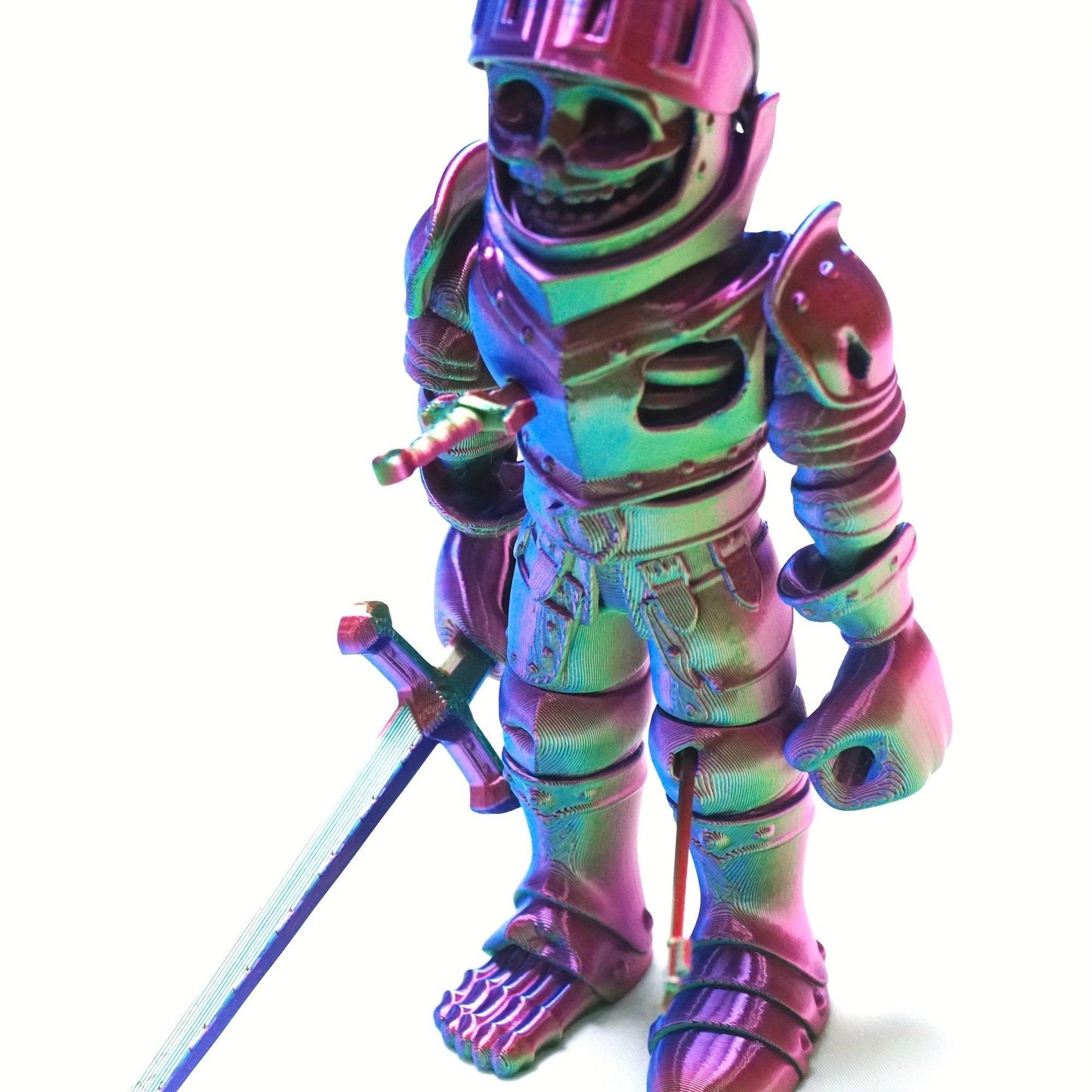 Zombie Soldier with Skull & Sword - High-Detail Flexible Warrior Figurine - Great for Halloween - Michael's 3D World