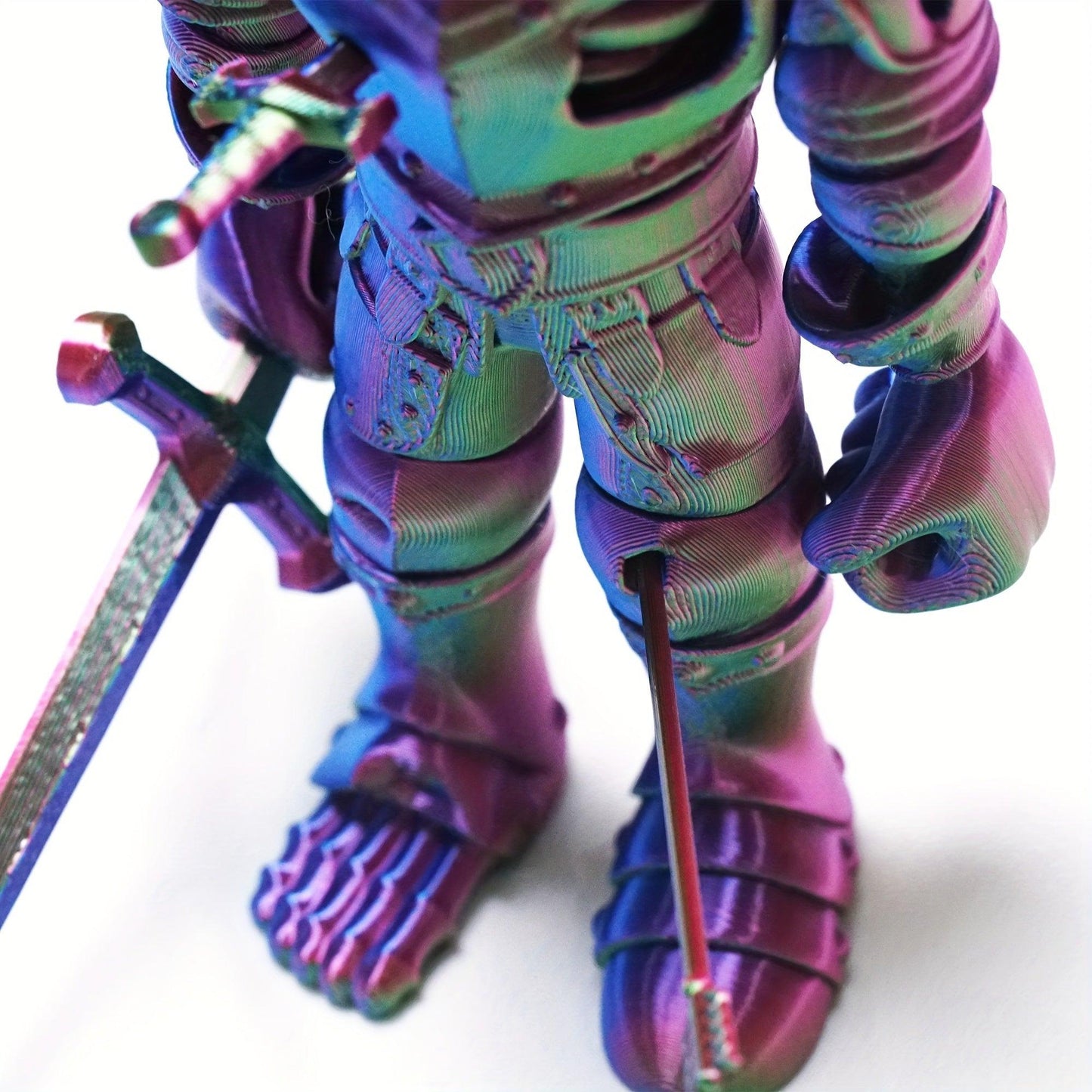 Zombie Soldier with Skull & Sword - High-Detail Flexible Warrior Figurine - Great for Halloween - Michael's 3D World