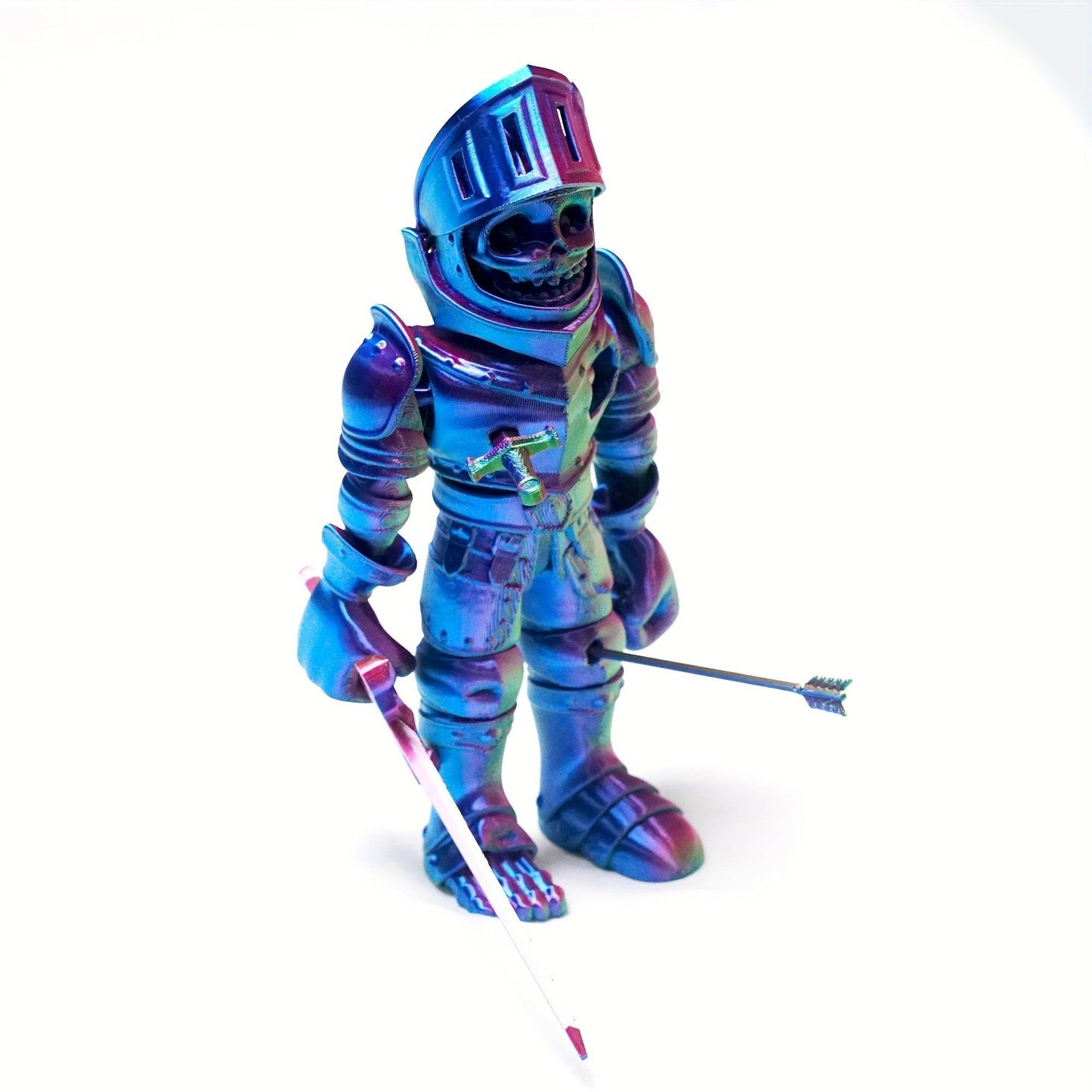 Zombie Soldier with Skull & Sword - High-Detail Flexible Warrior Figurine - Great for Halloween - Michael's 3D World