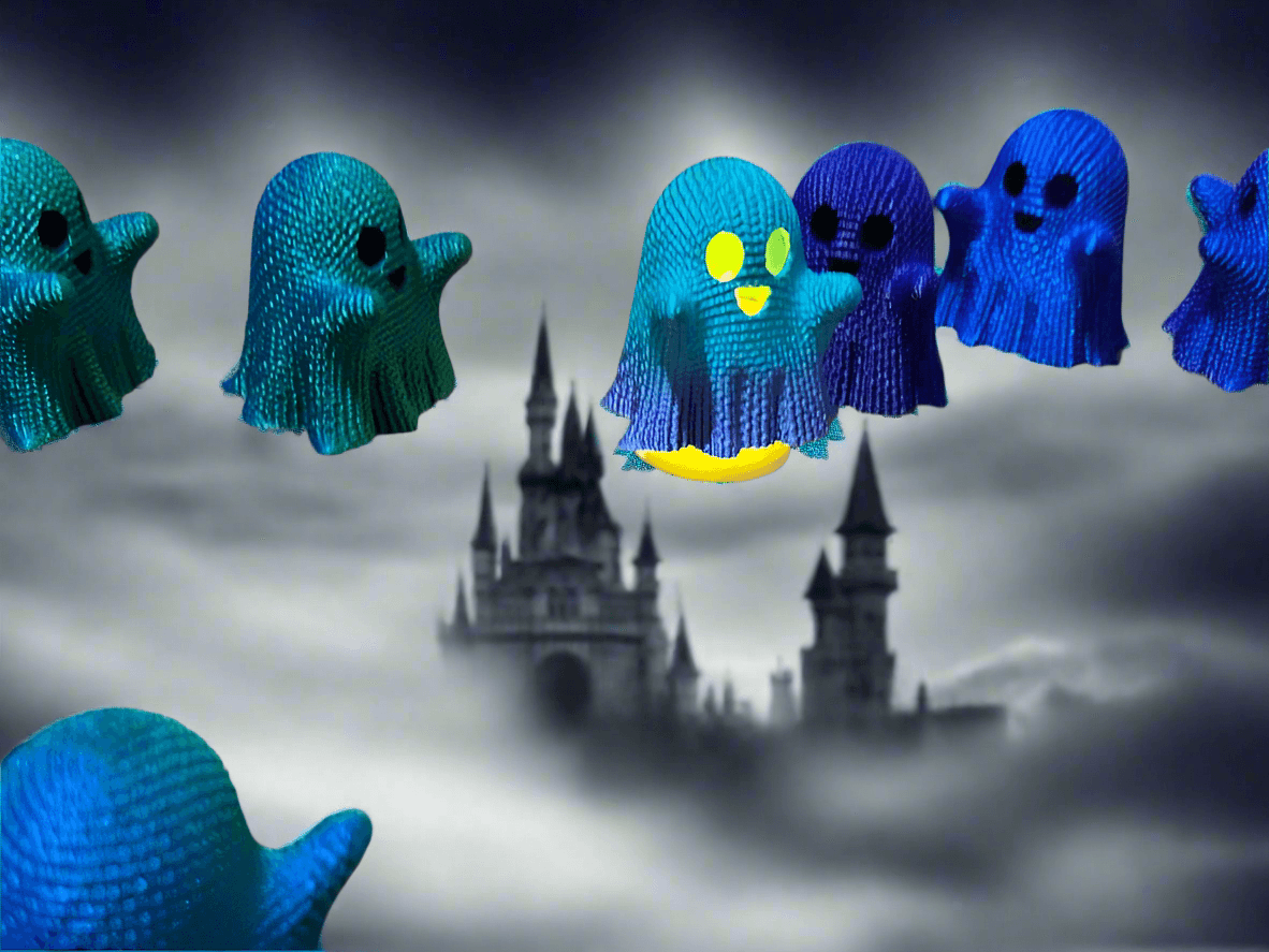 Mini Halloween Ghosts! Various Colours! - Michael's 3D World