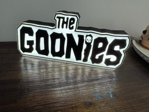 The Goonies - Black & White Light Up Sign / Night Light - USB Powered