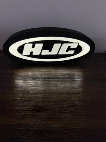 HJC - Helmet Logo - LED Light Up Artwork / Illuminated Wall Sign Display