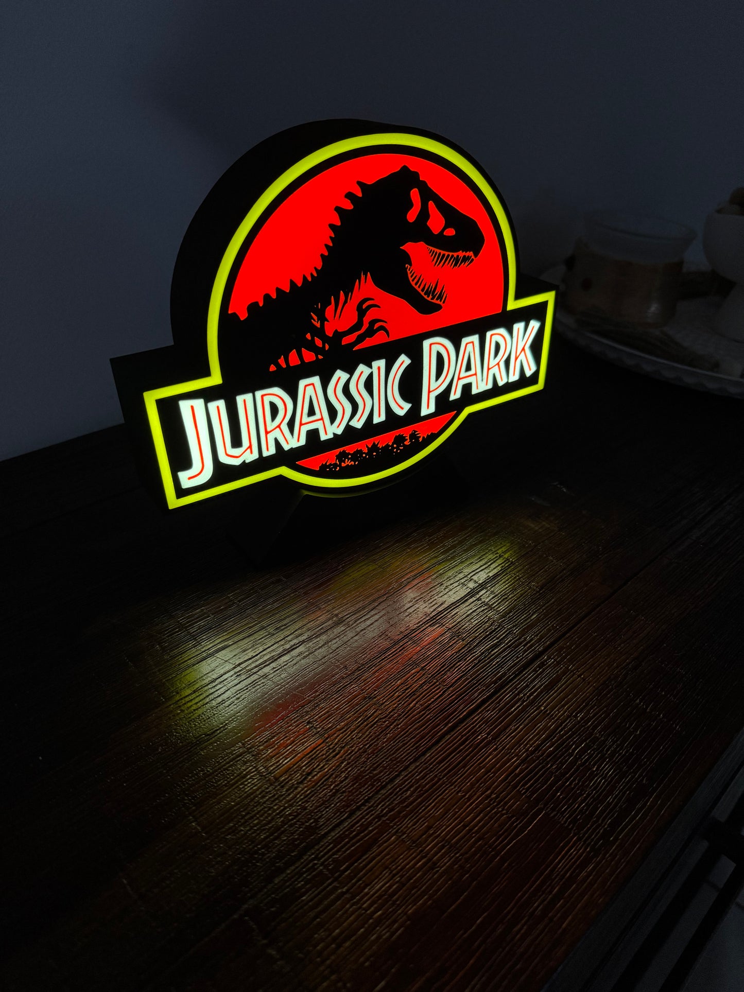 Jurassic Park - Unique Light Up Wall Art/Logo