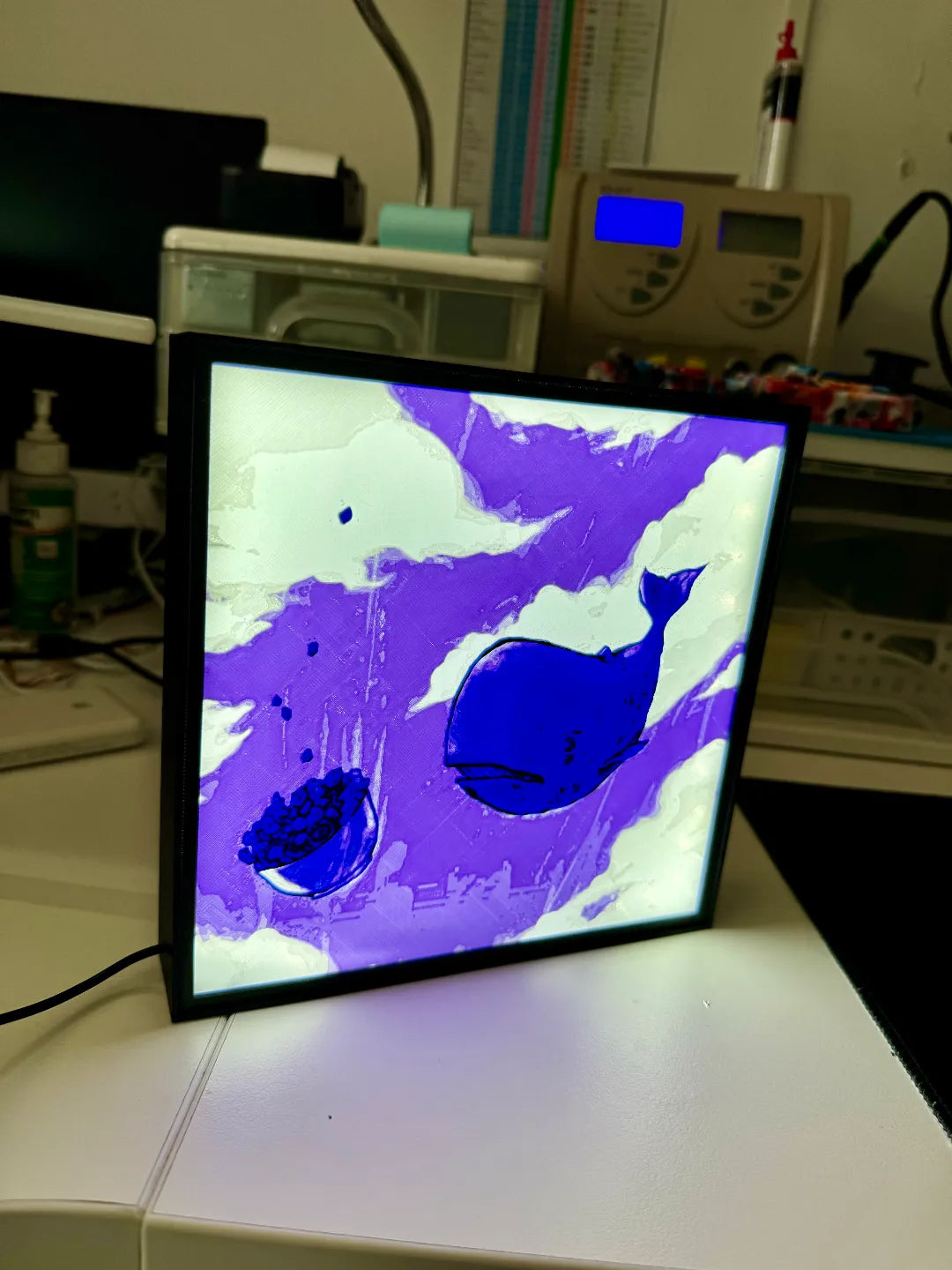 Oh no, not again - Said the petunias - Hitch Hikers Guide to the Galaxy LED Light