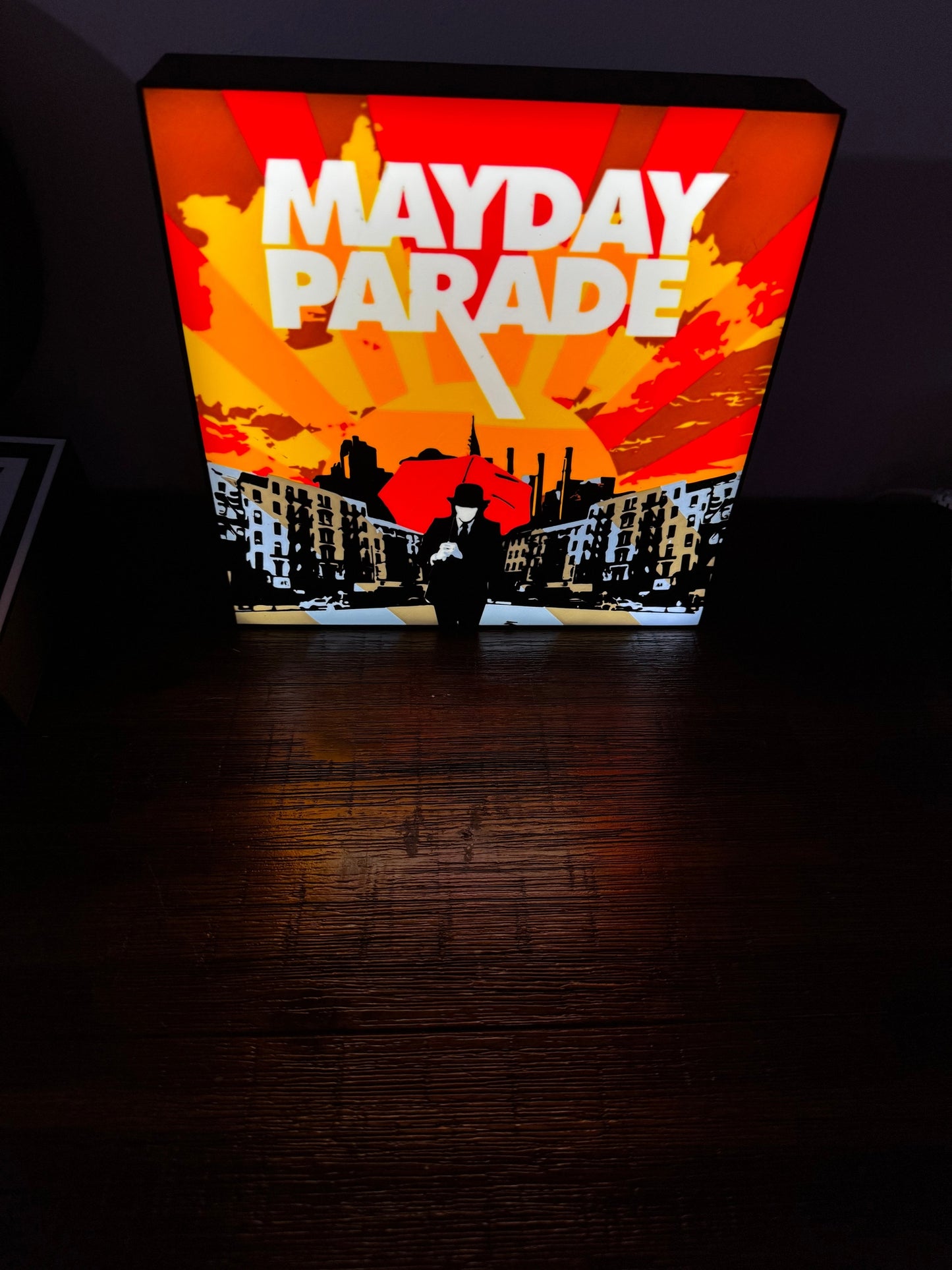 Mayday Parade Illuminated Wall Sign - USB Powered LED Display