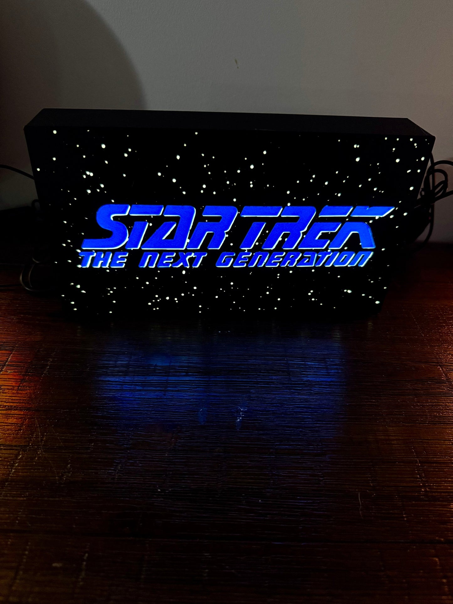 StarTrek: The Next Generation TNG - LED Light Up Artwork / Illuminated Wall Art / LED Display Sign
