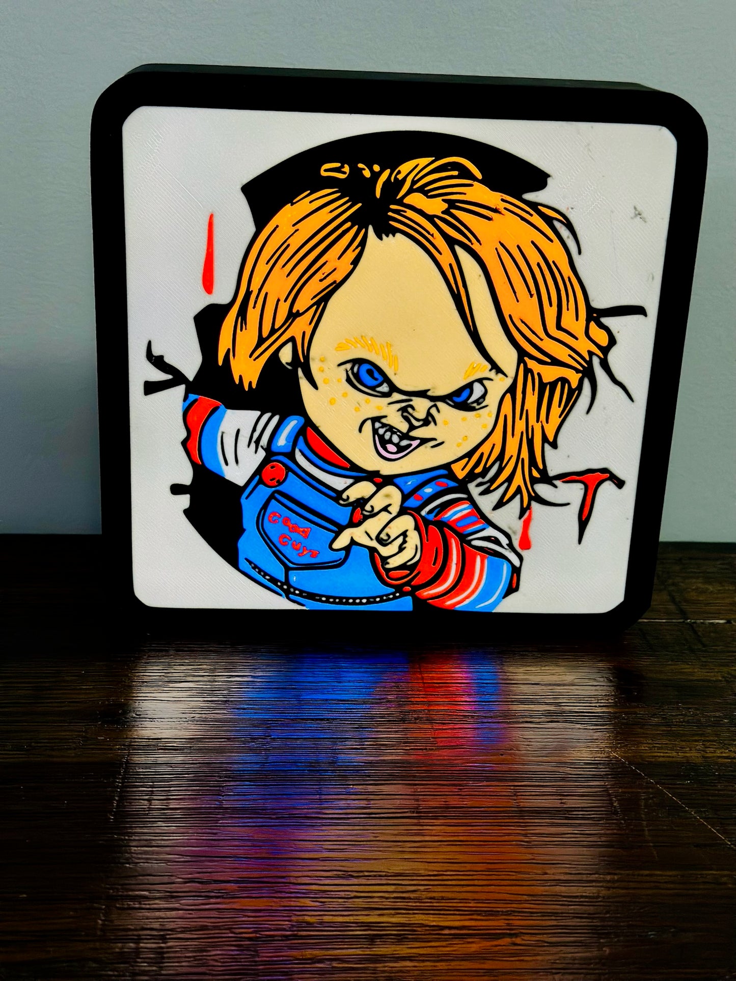 "Good Guy" Chucky - Light Up Sign / Night Light - USB Powered