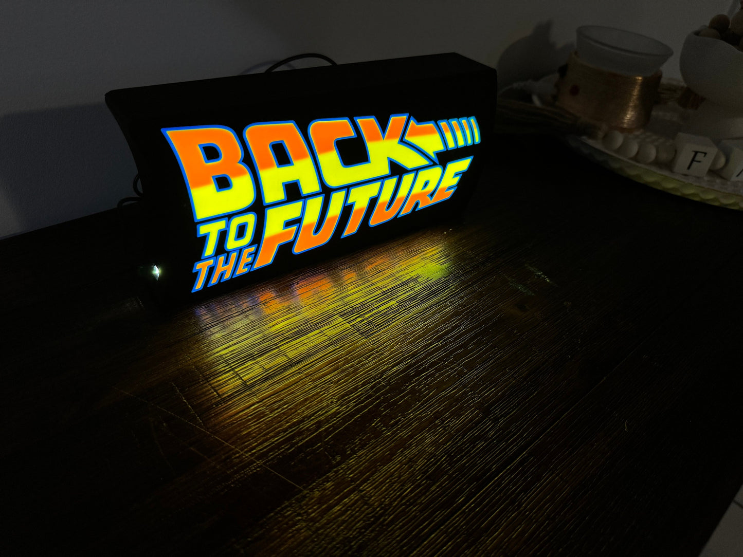 Back to the Future Logo - Light Up Sign - USB Powered Lamp