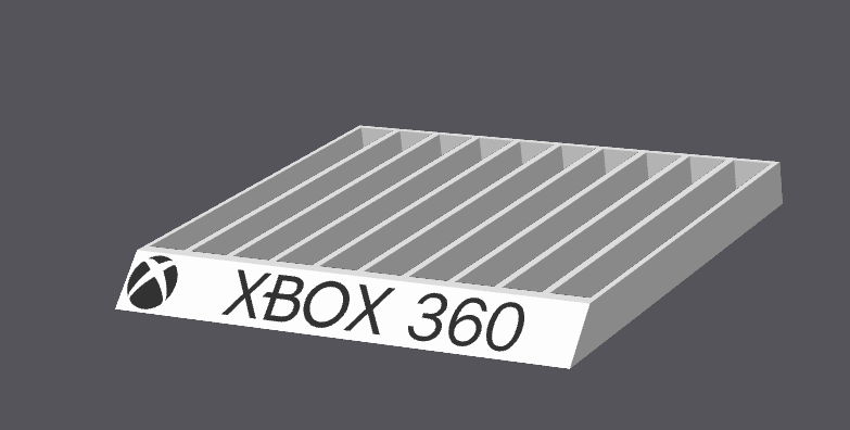 Microsoft Xbox, Xbox 360, Xbox One Game stand/Holder - Holds 10 Games - Michael's 3D World