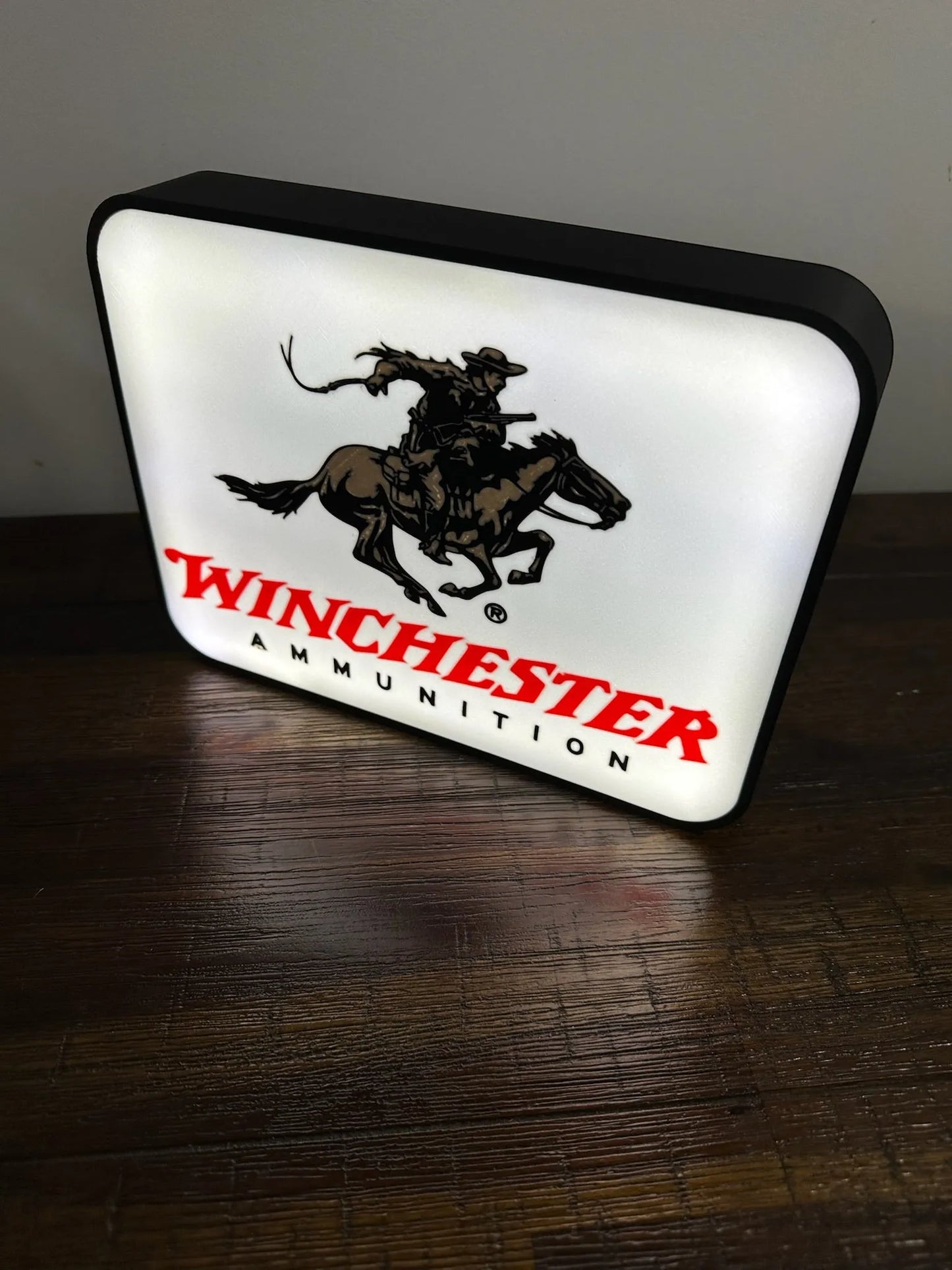 Light Up USB Powered Winchester Ammunition - Logo Wall Art - Michael's 3D World