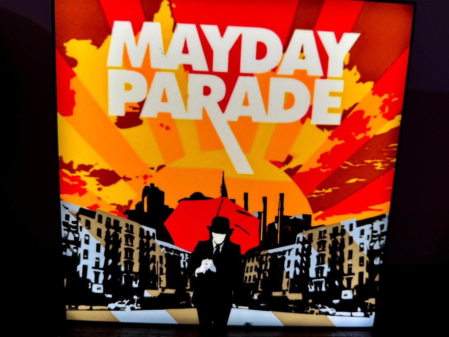 Mayday Parade Illuminated Wall Sign - USB Powered LED Display