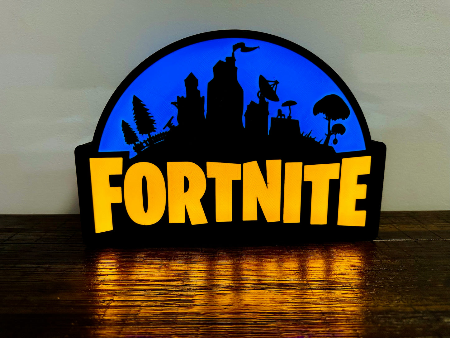 Fortnite Light Up Sign - Unique Wall Art Decoration - USB powered