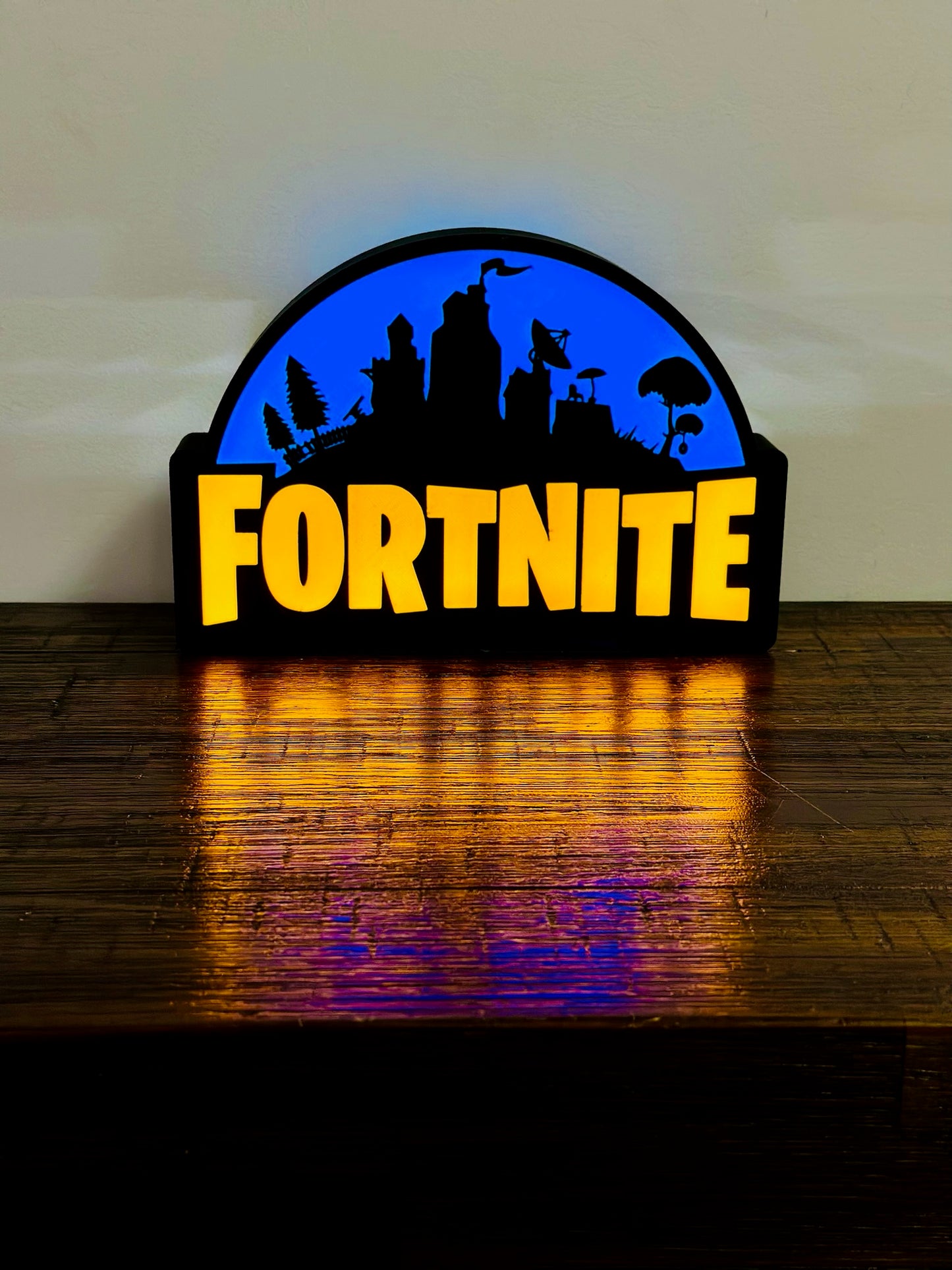 Fortnite Light Up Sign - Unique Wall Art Decoration - USB powered