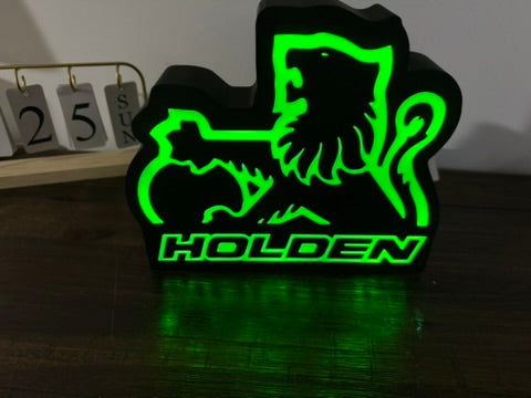 Holden Lion Badge - Light Up Artwork / Illuminated Wall Art / LED Display Sign