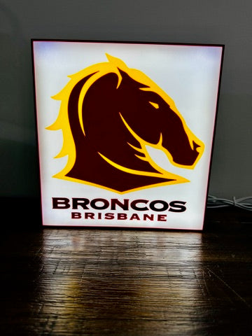 Brisbane Broncos Team new Logo - Light Box / LED Display