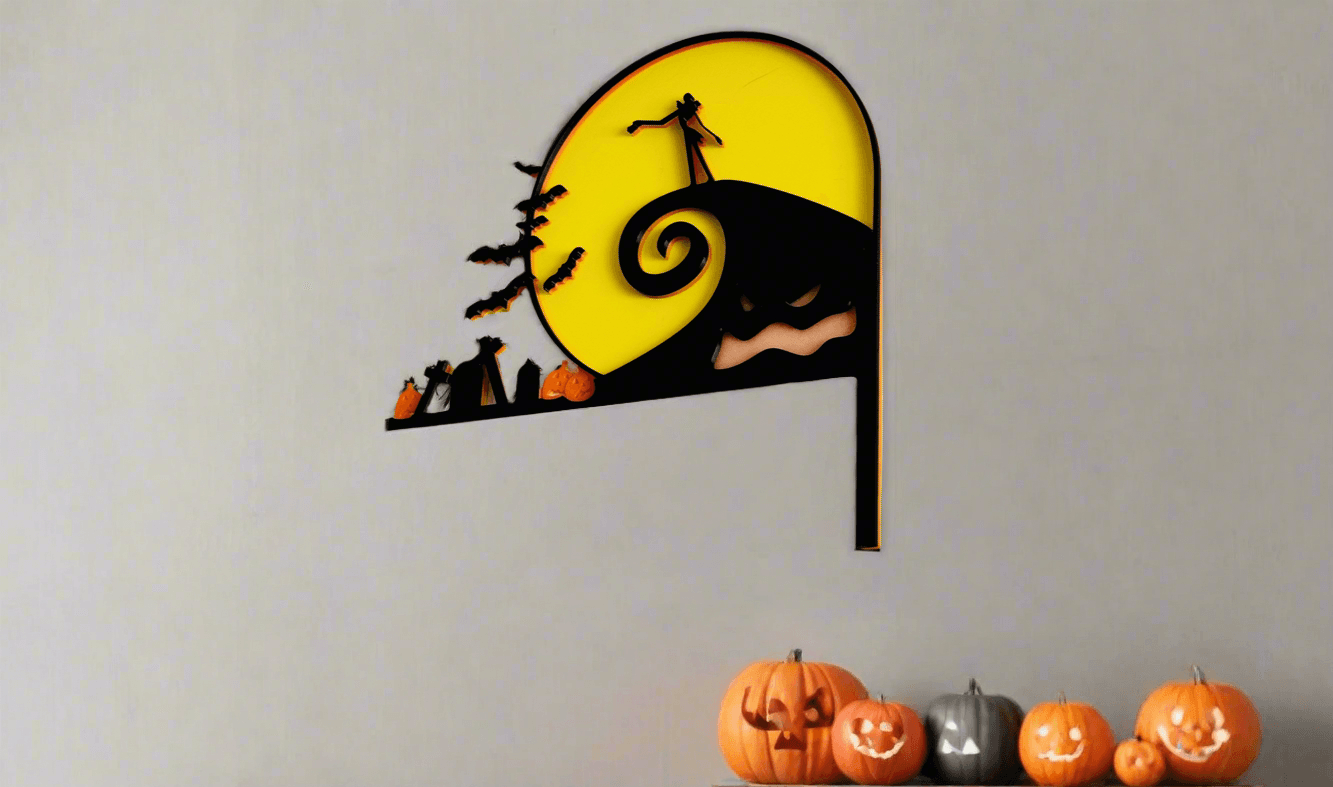 Nightmare Before Christmas Inspired Door Corner Decoration - Glow in the Dark - Michael's 3D World