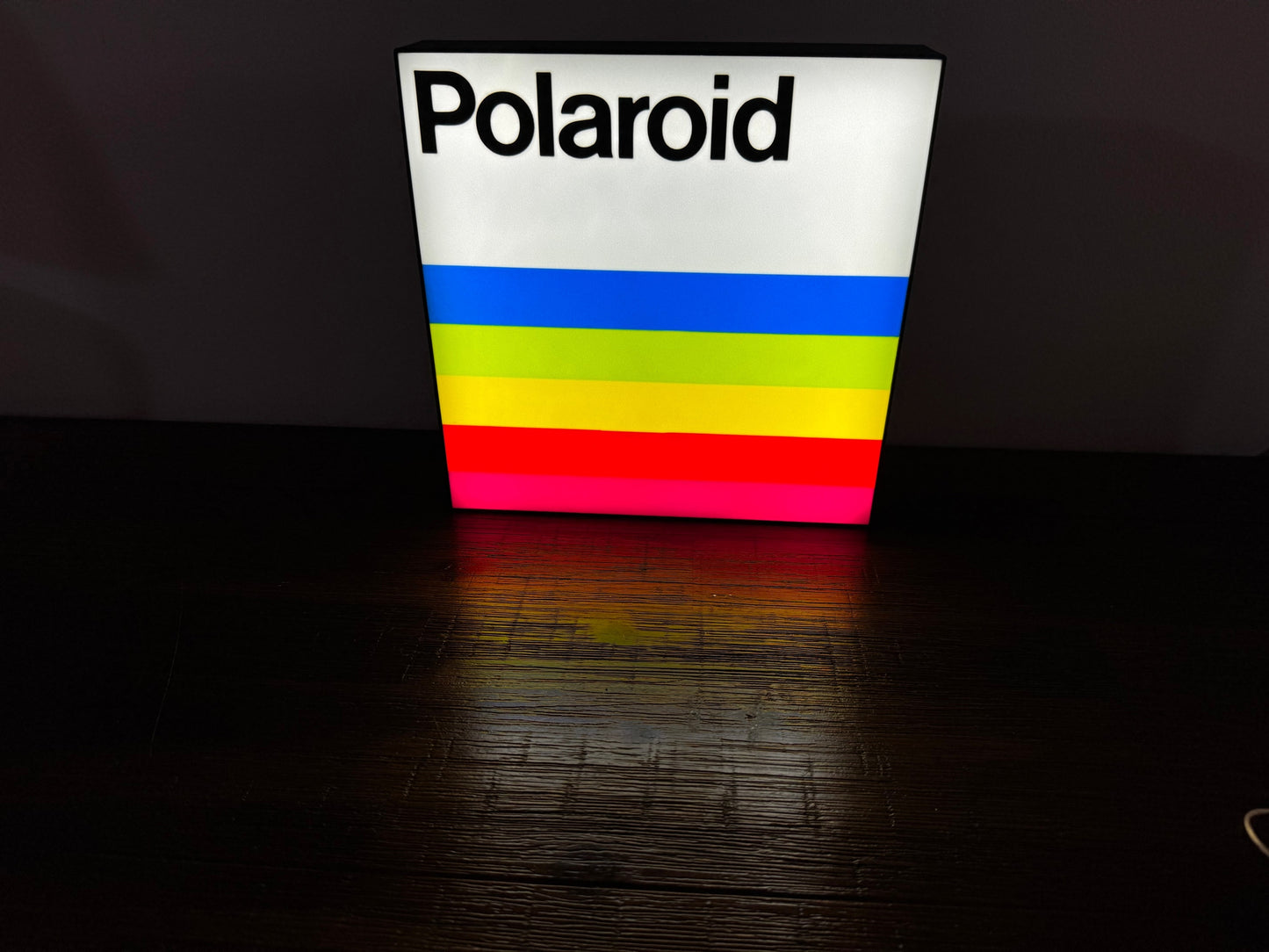 Vintage Polaroid Logo - Light Up Artwork / Wall Art / Sign