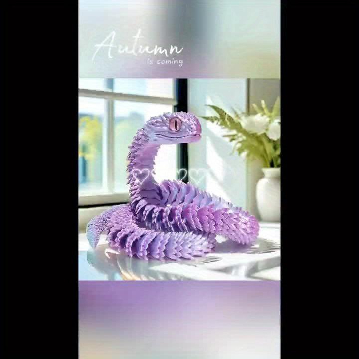 Flexible Large Flexible Snake - Perfect for a Halloween Decoration, or Christmas Gift! - Michael's 3D World