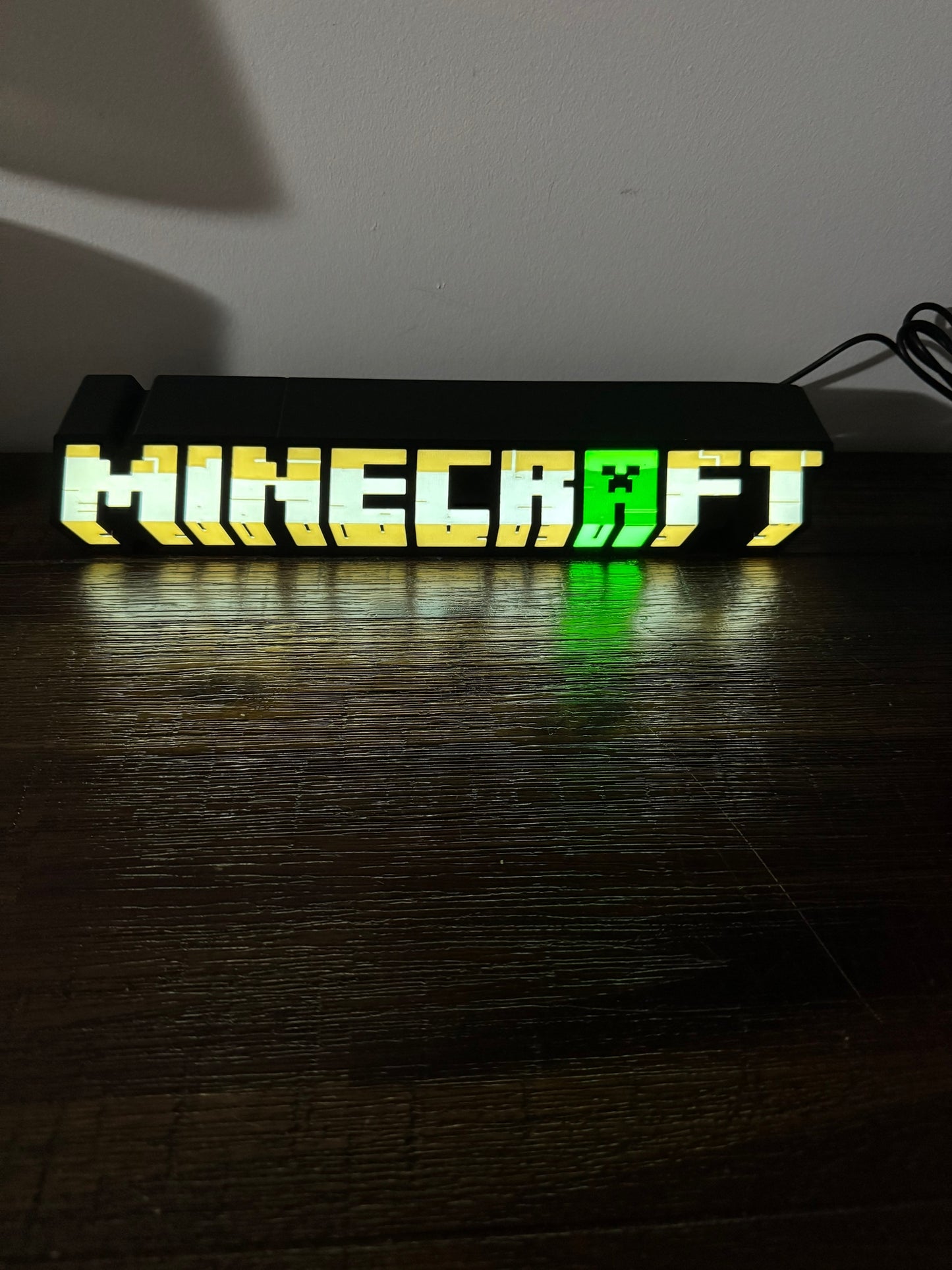 Minecraft Logo - Full Size LED Lit Light Box / Night Light