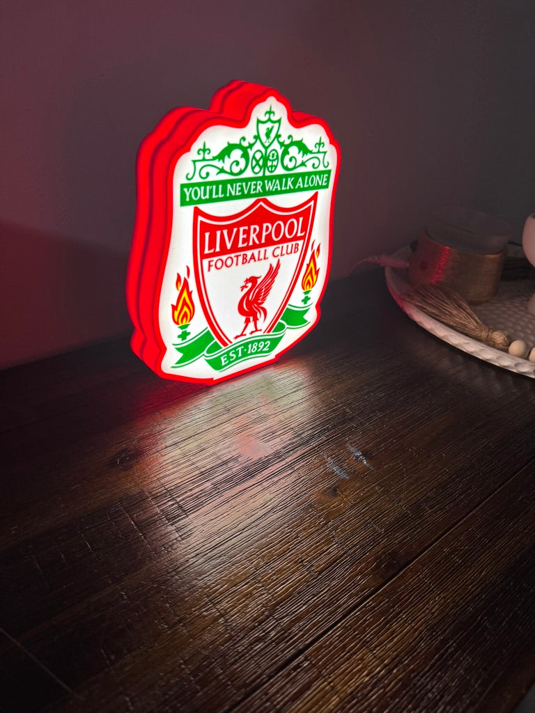Liverpool Football Club - Light up Logo / Sign - USB Powered