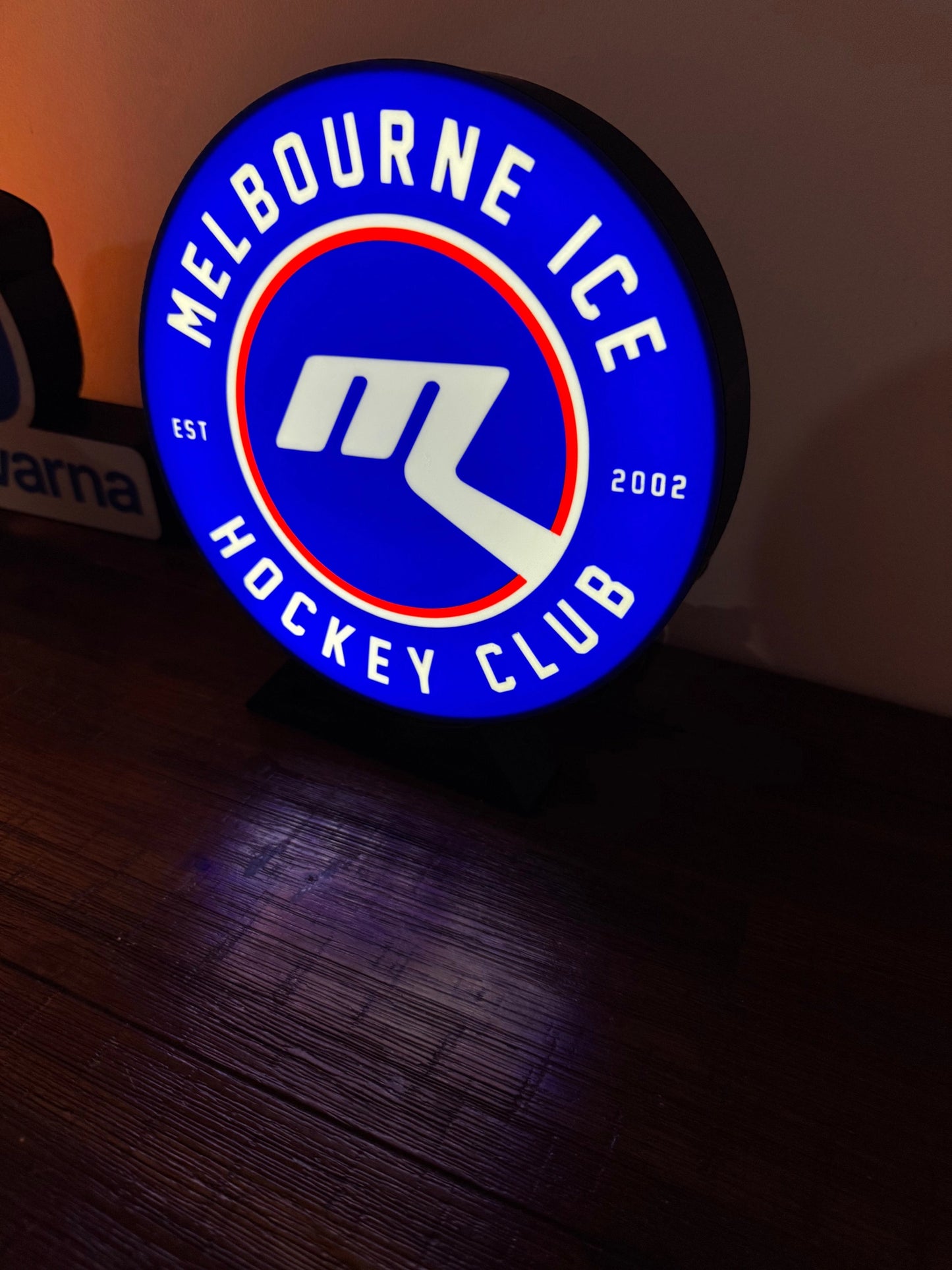 Melbourne Ice - Ice Hockey Team - LED Light Up Logo/Sign
