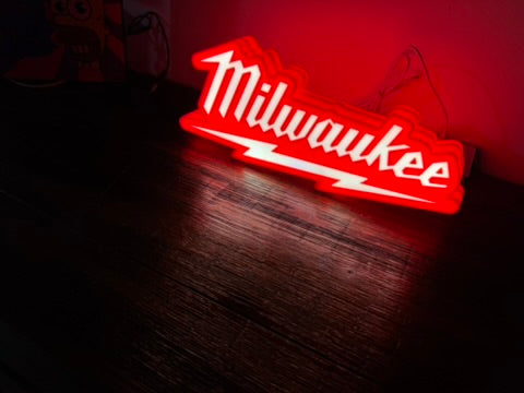 Milwaukee Logo - Light up sign - USB Powered