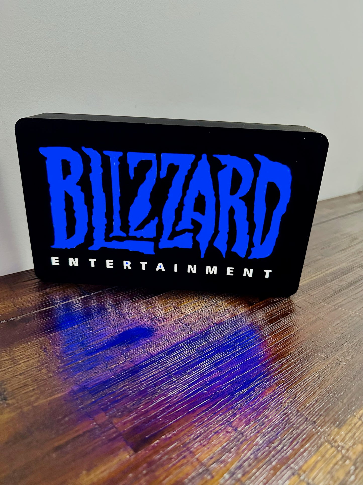Blizzard Entertainment: Vivid blue light up sign / wall art