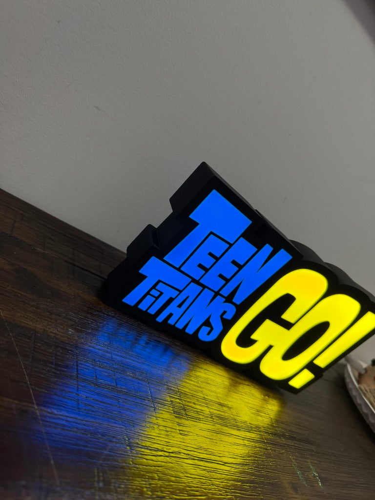 Teen Titans Go! - Light Up Sign - LED Display Illuminated Wall Art