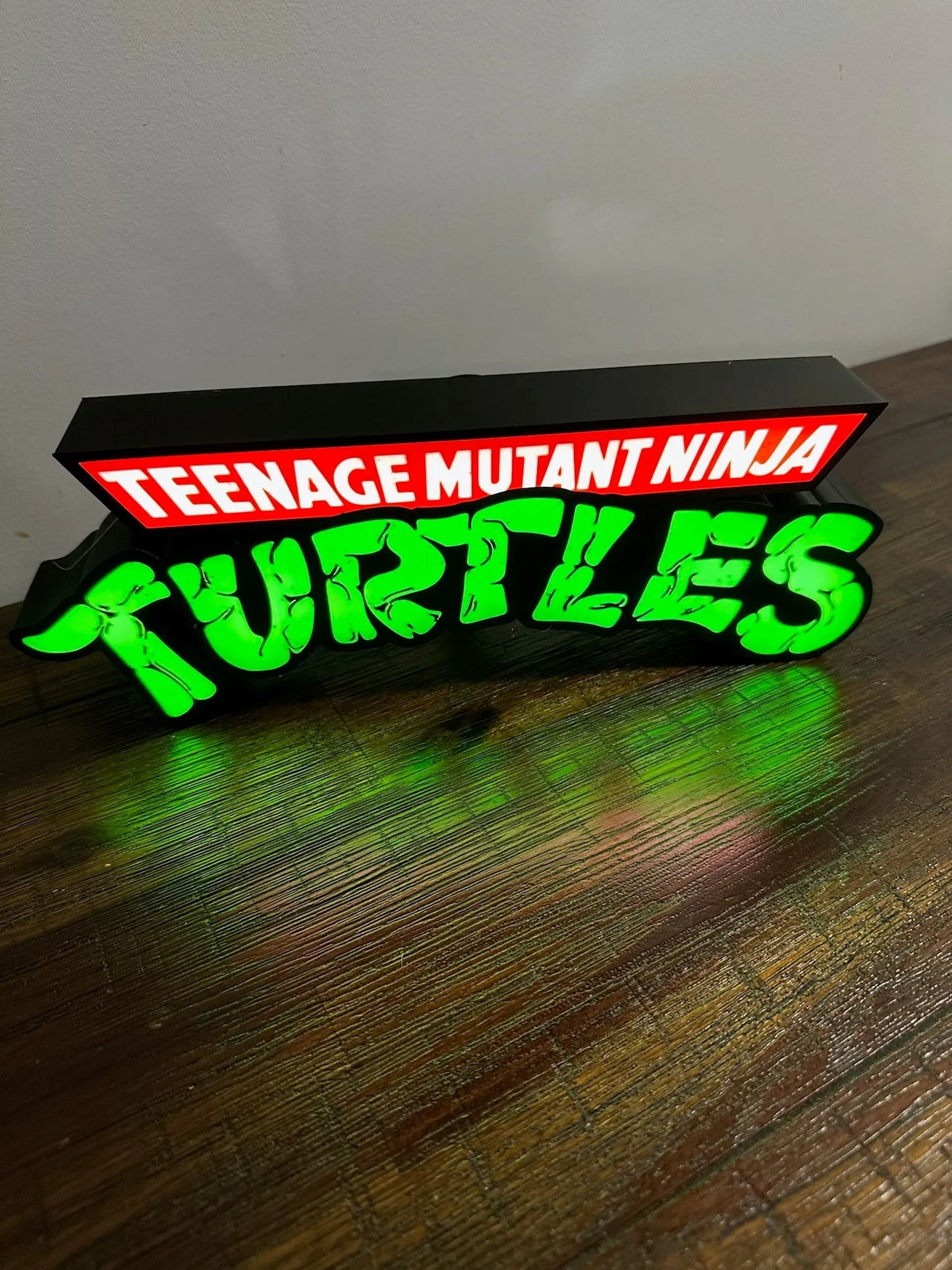 TMNT - Teenage Mutant Ninja Turtles - Logo - Night Light / Light Box / Light Up Wall Art - Michael's 3D World