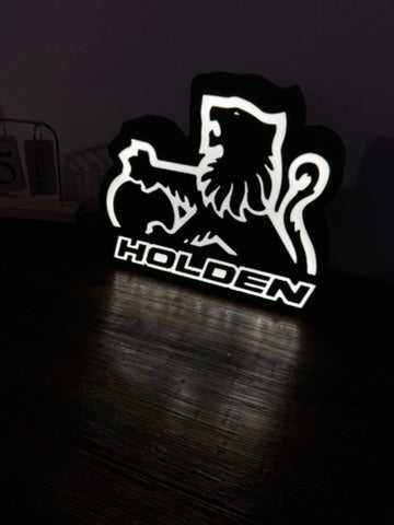 Holden Lion Badge - Light Up Artwork / Illuminated Wall Art / LED Display Sign