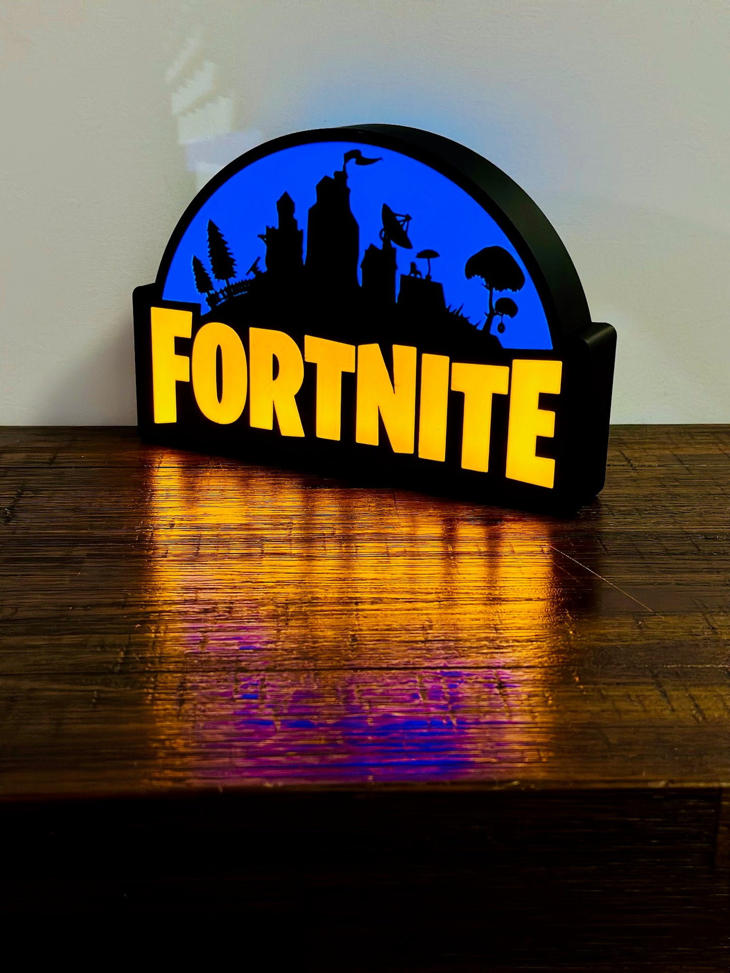 Fortnite Light Up Sign - Unique Wall Art Decoration - USB powered