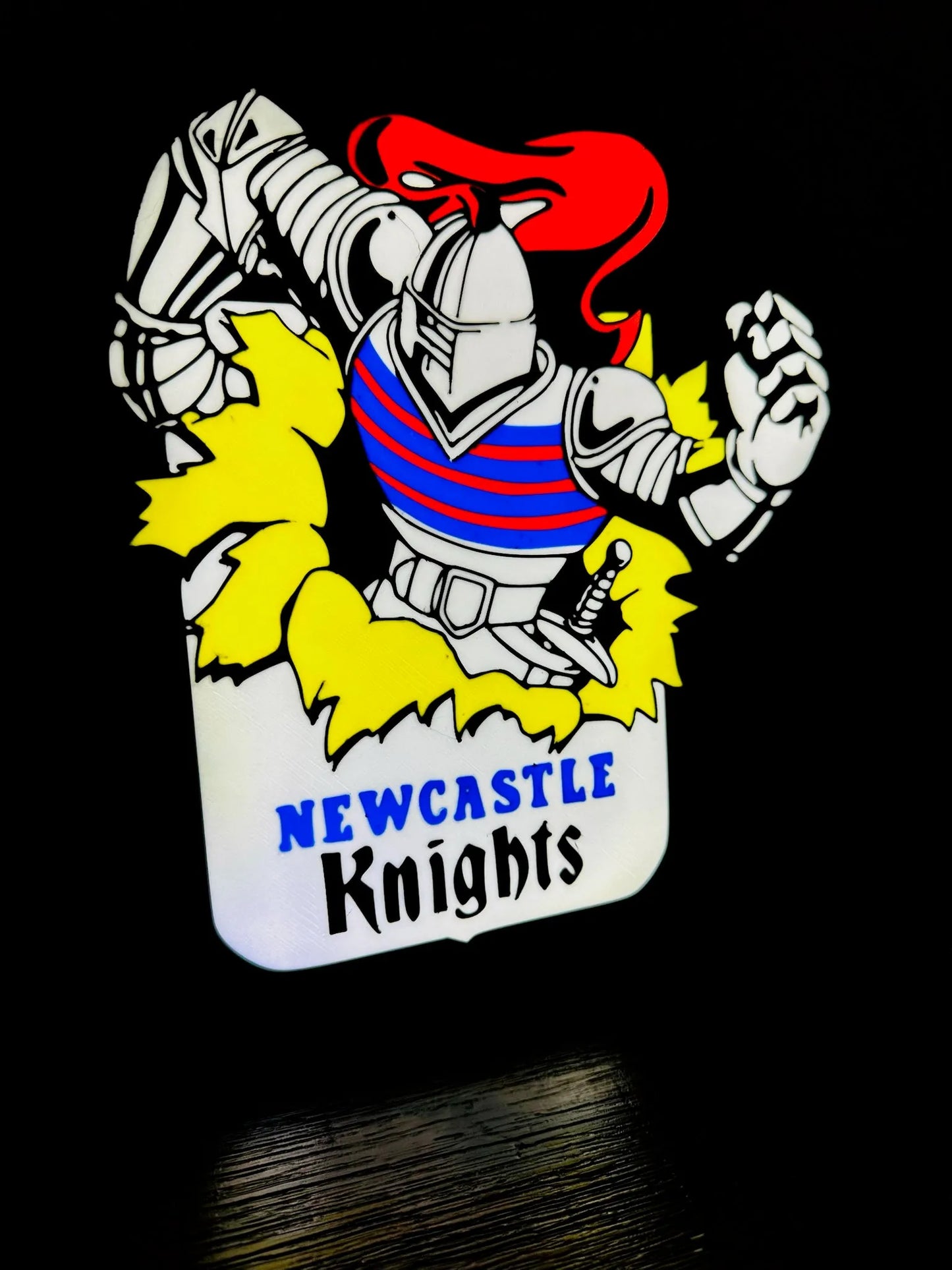 Newcastle Knights - 1992, old logo - NRL Team Logo - Light Up Sign