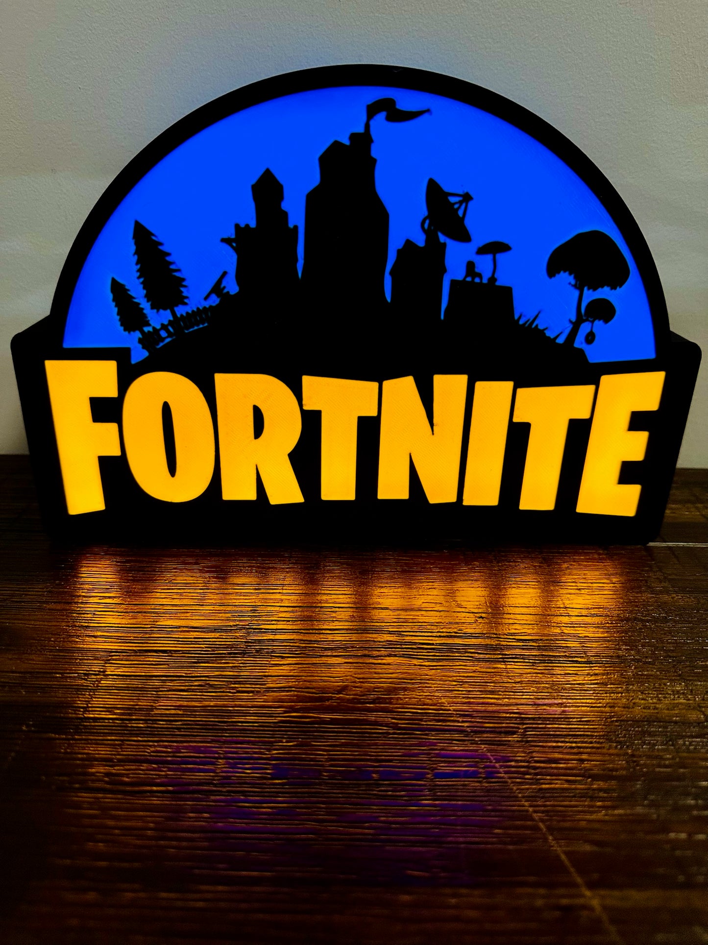 Fortnite Light Up Sign - Unique Wall Art Decoration - USB powered
