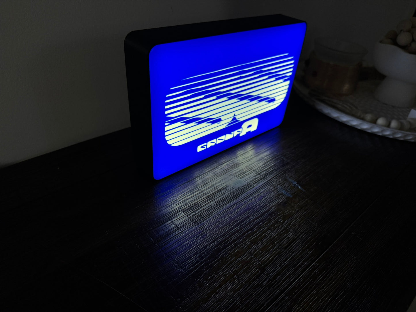 Holden: Group A - SS - Commodore - Blue Light Up Artwork / LED Wall Art / Sign