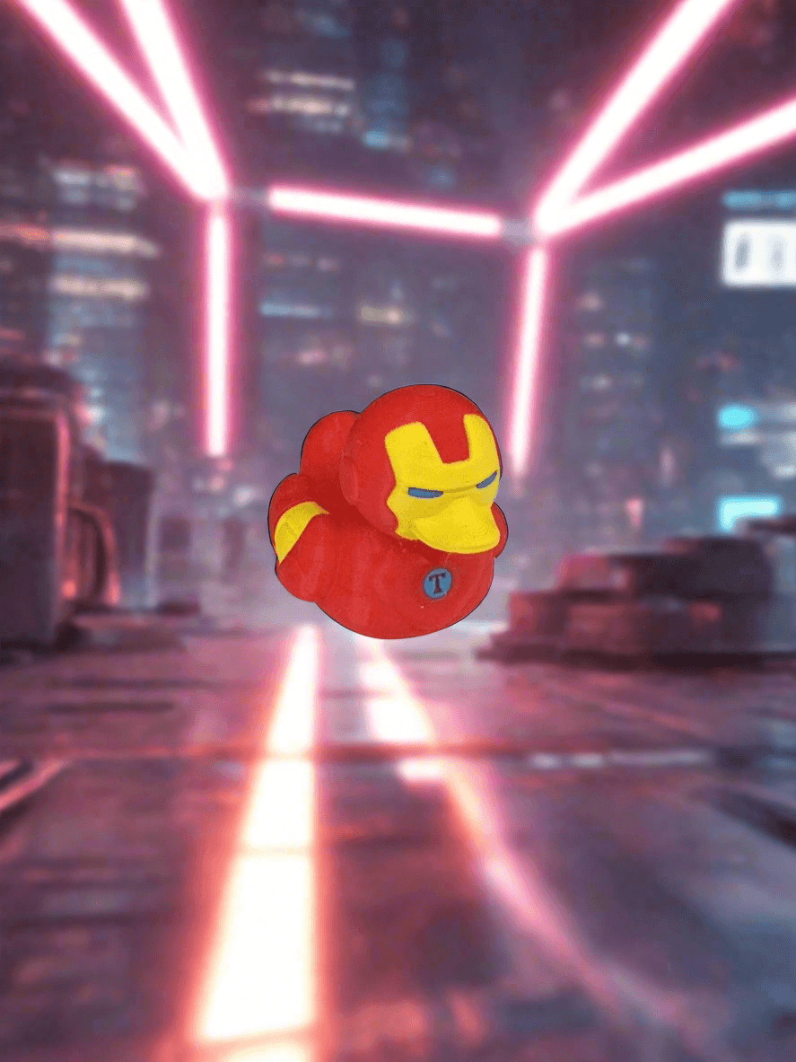 Iron Duck - Ironman Themed Duck - Toy/Decoration/Ornament - Michael's 3D World