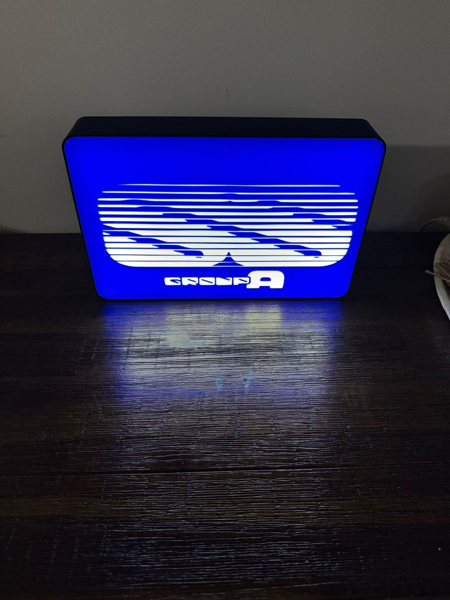 Holden: Group A - SS - Commodore - Blue Light Up Artwork / LED Wall Art / Sign