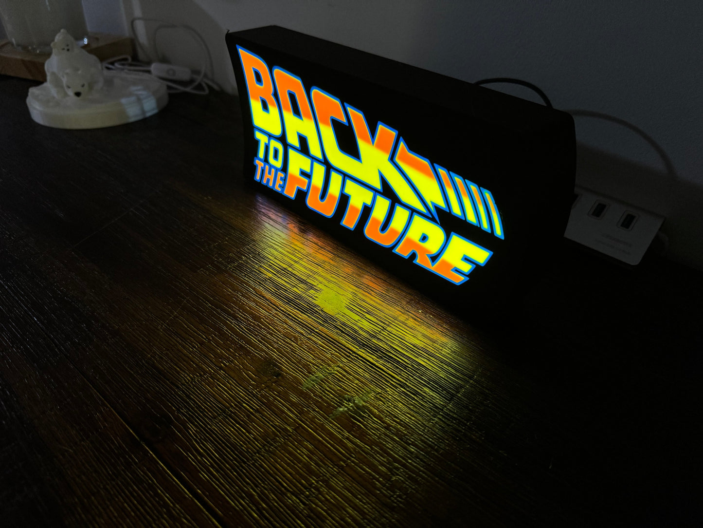 Back to the Future Logo - Light Up Sign - USB Powered Lamp