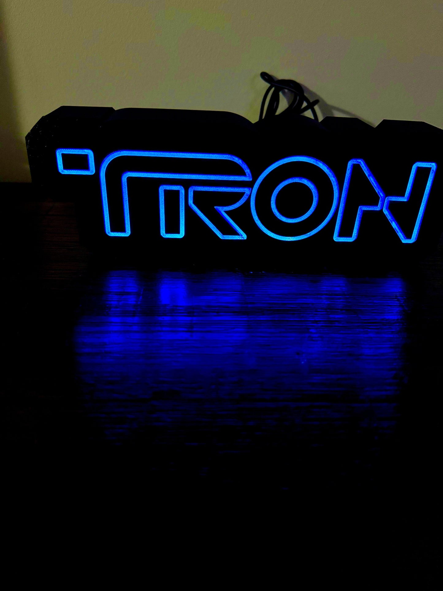 TRON Illuminated Desktop Sign - USB Powered