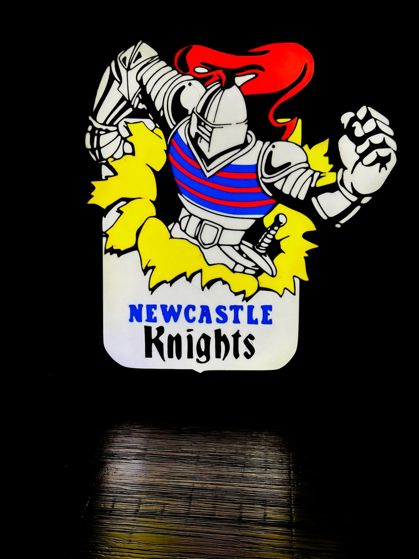 Newcastle Knights - 1992, old logo - NRL Team Logo - Light Up Sign