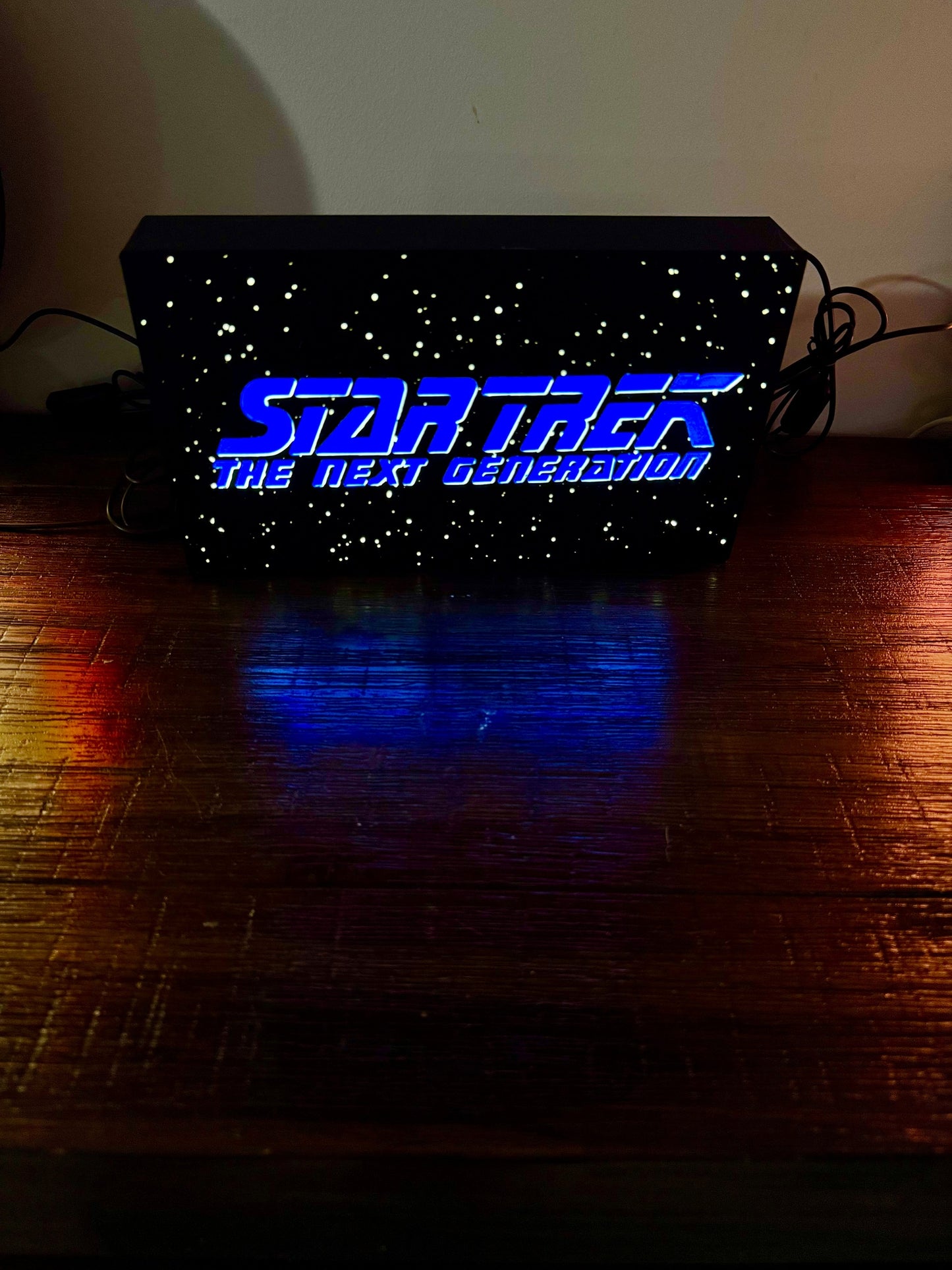 StarTrek: The Next Generation TNG - LED Light Up Artwork / Illuminated Wall Art / LED Display Sign