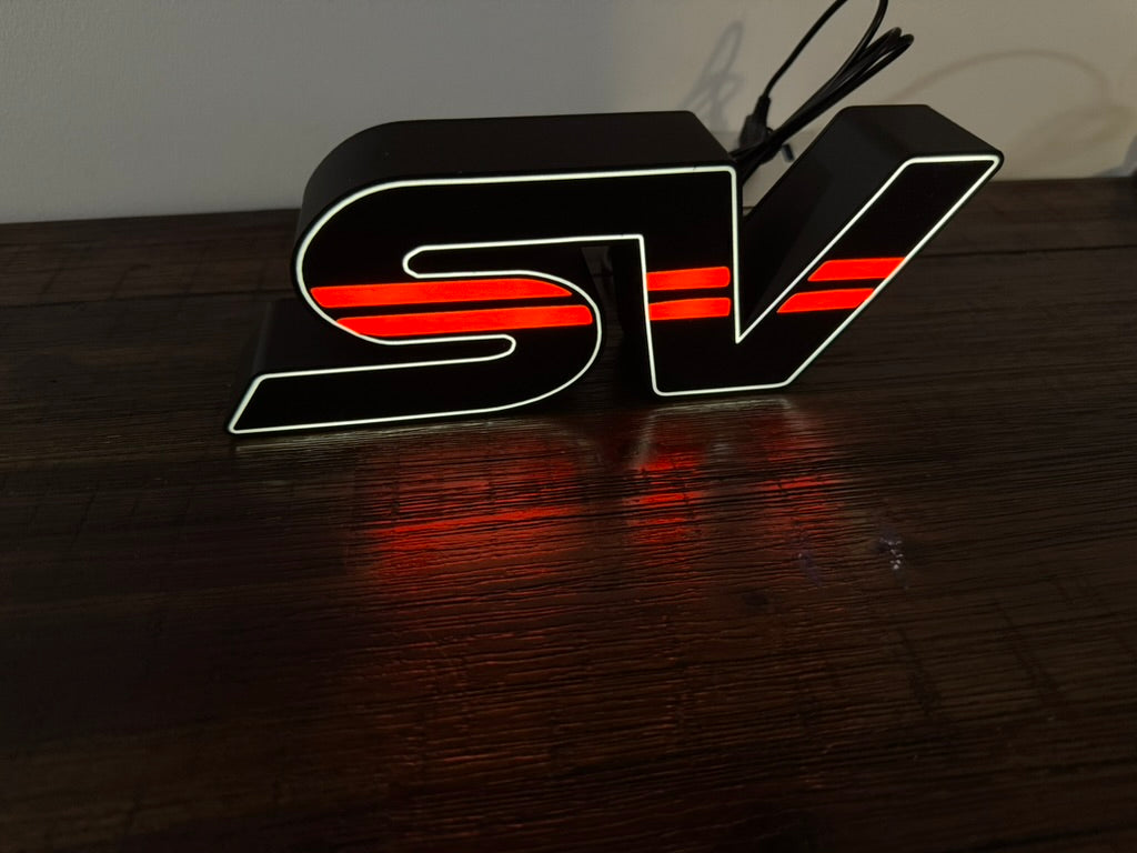 Holden VL SV / SV88 Injection Badge Logo - Light Up Artwork / Illuminated Wall Art / LED Display